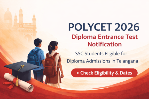 POLYCET 2026 notification for diploma admissions in Telangana