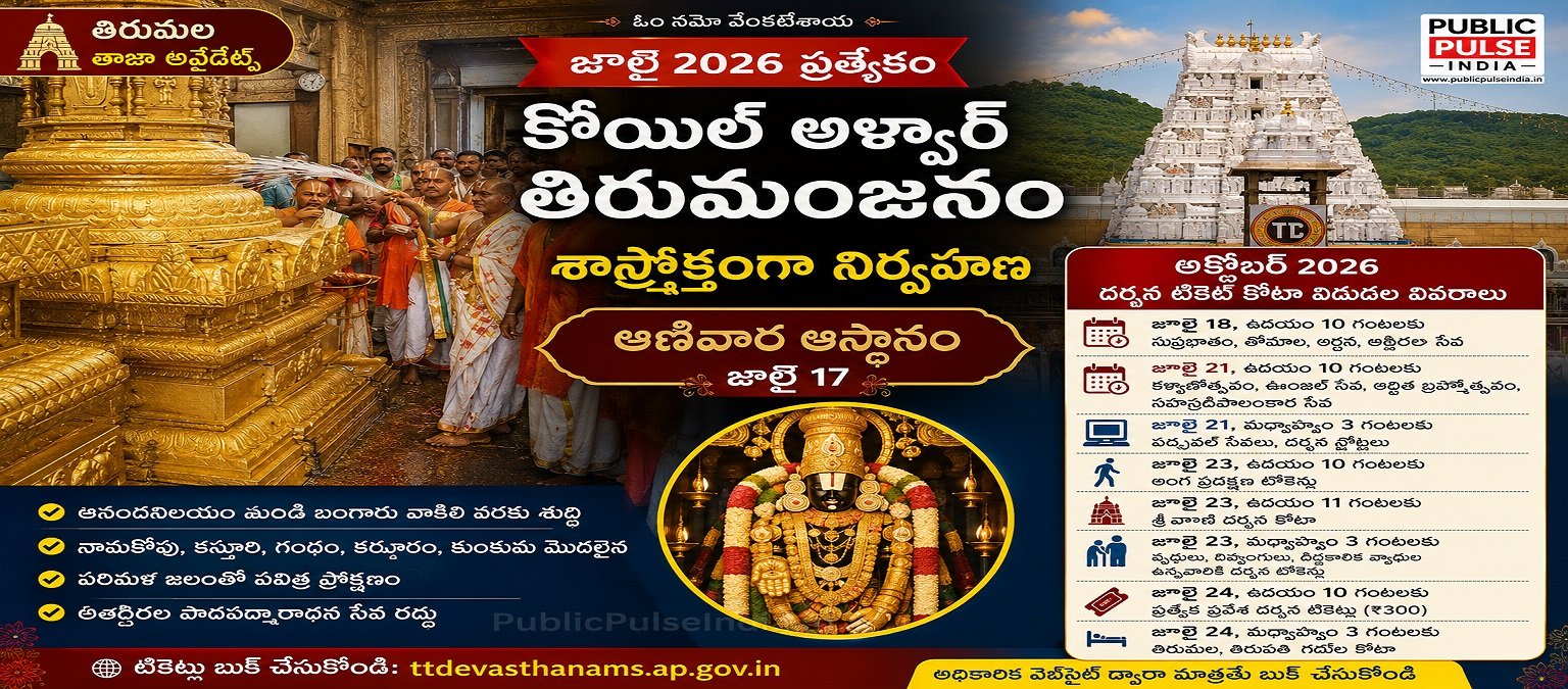 ఆణివార ఆస్థానం సందర్భంగా తిరుమల శ్రీ వేంకటేశ్వరస్వామి ఆలయంలో శాస్త్రోక్తంగా నిర్వహిస్తున్న కోయిల్ ఆళ్వార్ తిరుమంజనం దృశ్యం.