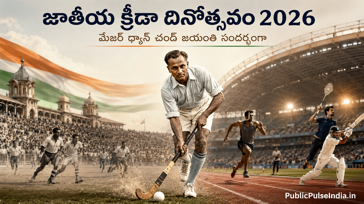 National Sports Day 2026 – మేజర్ ధ్యాన్ చంద్ జయంతి సందర్భంగా భారత జాతీయ క్రీడా దినోత్సవం